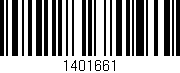 Código de barras (EAN, GTIN, SKU, ISBN): '1401661'