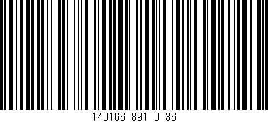 Código de barras (EAN, GTIN, SKU, ISBN): '140166_891_0_36'