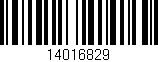 Código de barras (EAN, GTIN, SKU, ISBN): '14016829'