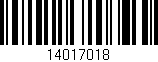Código de barras (EAN, GTIN, SKU, ISBN): '14017018'