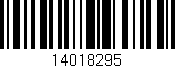 Código de barras (EAN, GTIN, SKU, ISBN): '14018295'