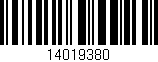 Código de barras (EAN, GTIN, SKU, ISBN): '14019380'