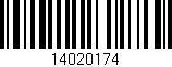 Código de barras (EAN, GTIN, SKU, ISBN): '14020174'