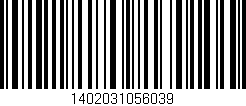 Código de barras (EAN, GTIN, SKU, ISBN): '1402031056039'