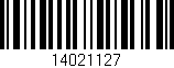 Código de barras (EAN, GTIN, SKU, ISBN): '14021127'