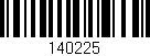 Código de barras (EAN, GTIN, SKU, ISBN): '140225'