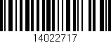 Código de barras (EAN, GTIN, SKU, ISBN): '14022717'