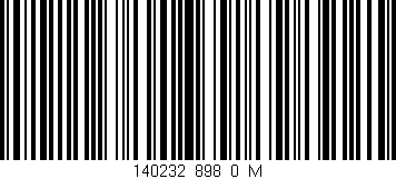 Código de barras (EAN, GTIN, SKU, ISBN): '140232_898_0_M'