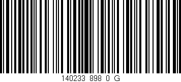 Código de barras (EAN, GTIN, SKU, ISBN): '140233_898_0_G'