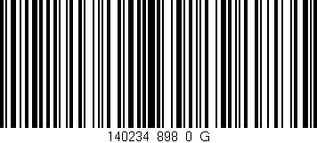 Código de barras (EAN, GTIN, SKU, ISBN): '140234_898_0_G'