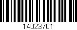 Código de barras (EAN, GTIN, SKU, ISBN): '14023701'