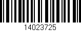 Código de barras (EAN, GTIN, SKU, ISBN): '14023725'