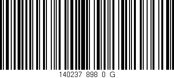Código de barras (EAN, GTIN, SKU, ISBN): '140237_898_0_G'