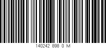 Código de barras (EAN, GTIN, SKU, ISBN): '140242_898_0_M'
