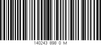Código de barras (EAN, GTIN, SKU, ISBN): '140243_898_0_M'