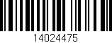 Código de barras (EAN, GTIN, SKU, ISBN): '14024475'