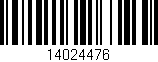 Código de barras (EAN, GTIN, SKU, ISBN): '14024476'