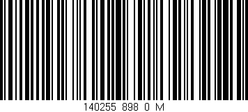 Código de barras (EAN, GTIN, SKU, ISBN): '140255_898_0_M'