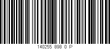 Código de barras (EAN, GTIN, SKU, ISBN): '140255_898_0_P'