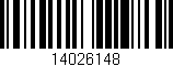 Código de barras (EAN, GTIN, SKU, ISBN): '14026148'