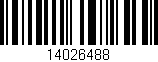 Código de barras (EAN, GTIN, SKU, ISBN): '14026488'