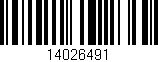 Código de barras (EAN, GTIN, SKU, ISBN): '14026491'