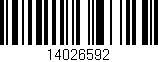 Código de barras (EAN, GTIN, SKU, ISBN): '14026592'