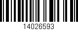 Código de barras (EAN, GTIN, SKU, ISBN): '14026593'