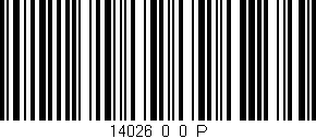 Código de barras (EAN, GTIN, SKU, ISBN): '14026_0_0_P'