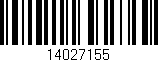 Código de barras (EAN, GTIN, SKU, ISBN): '14027155'