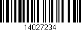 Código de barras (EAN, GTIN, SKU, ISBN): '14027234'