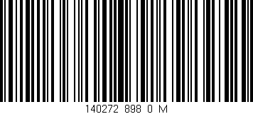 Código de barras (EAN, GTIN, SKU, ISBN): '140272_898_0_M'