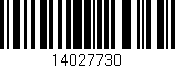 Código de barras (EAN, GTIN, SKU, ISBN): '14027730'
