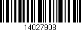Código de barras (EAN, GTIN, SKU, ISBN): '14027908'