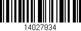 Código de barras (EAN, GTIN, SKU, ISBN): '14027934'