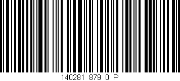 Código de barras (EAN, GTIN, SKU, ISBN): '140281_879_0_P'