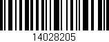 Código de barras (EAN, GTIN, SKU, ISBN): '14028205'