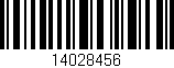 Código de barras (EAN, GTIN, SKU, ISBN): '14028456'