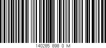 Código de barras (EAN, GTIN, SKU, ISBN): '140285_898_0_M'