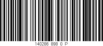 Código de barras (EAN, GTIN, SKU, ISBN): '140286_898_0_P'