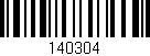 Código de barras (EAN, GTIN, SKU, ISBN): '140304'