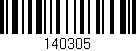 Código de barras (EAN, GTIN, SKU, ISBN): '140305'