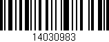 Código de barras (EAN, GTIN, SKU, ISBN): '14030983'