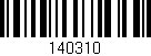 Código de barras (EAN, GTIN, SKU, ISBN): '140310'