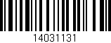 Código de barras (EAN, GTIN, SKU, ISBN): '14031131'