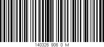 Código de barras (EAN, GTIN, SKU, ISBN): '140326_906_0_M'