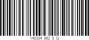 Código de barras (EAN, GTIN, SKU, ISBN): '140334_882_0_G'