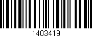 Código de barras (EAN, GTIN, SKU, ISBN): '1403419'