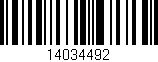 Código de barras (EAN, GTIN, SKU, ISBN): '14034492'