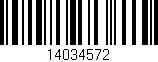 Código de barras (EAN, GTIN, SKU, ISBN): '14034572'